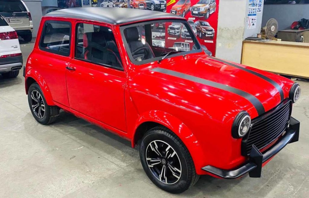 Except for its shade of red, doesn't this Modified Premier Padmini already remind you of Mr. Bean's Mini Cooper?