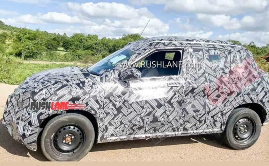 Nissan Magnite makes its spy shot debut in India. 