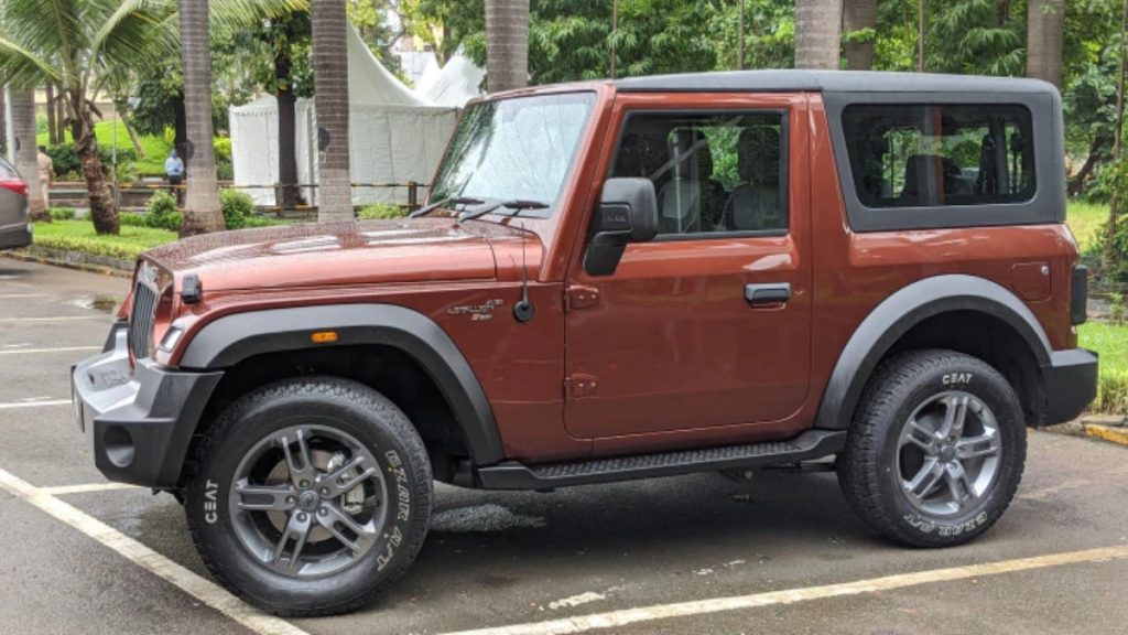 The new Mahindra Thar comes with improved breakover and departure angles.