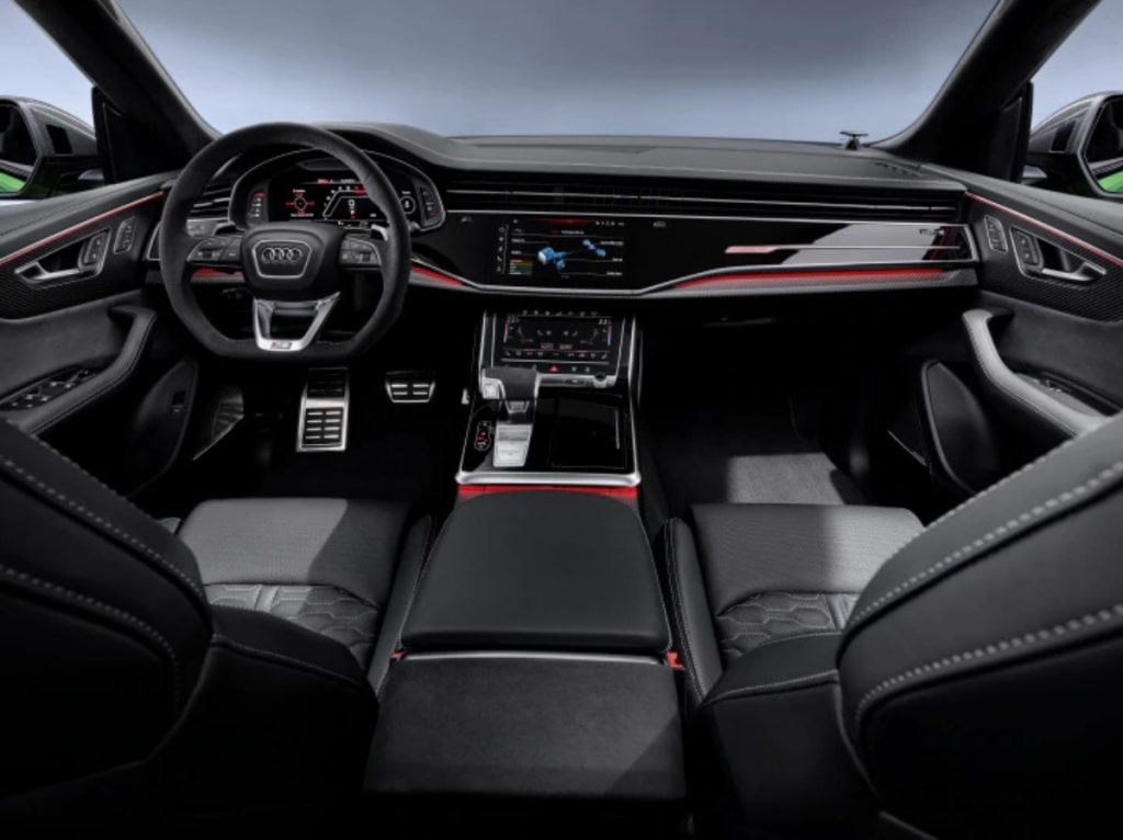 Audi RS Q8 Interiors. 