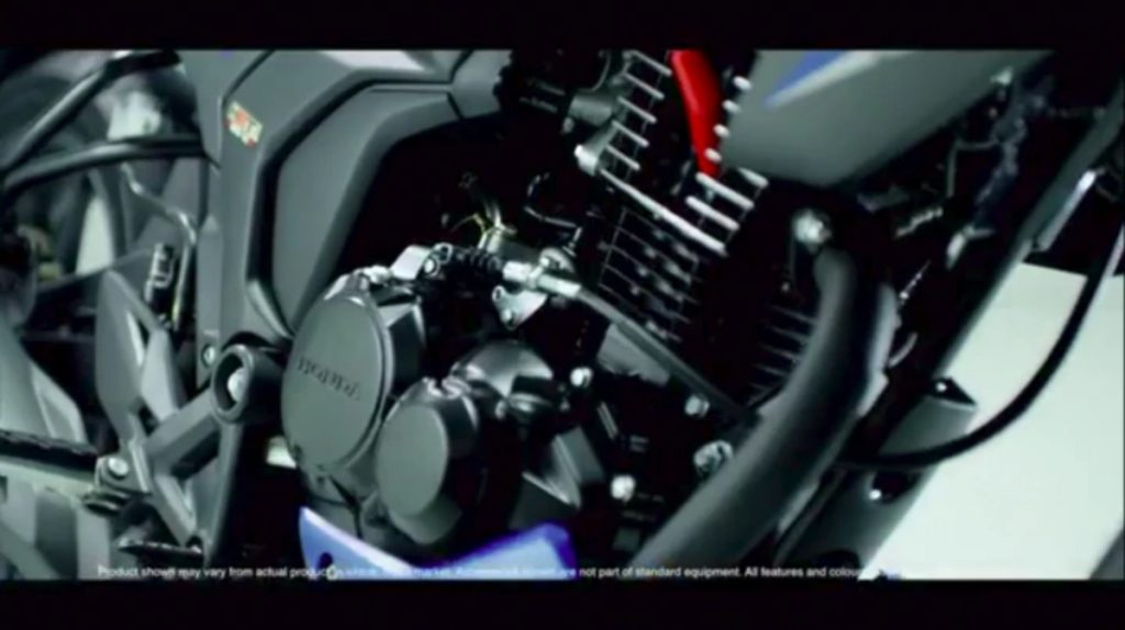 The teaser shows us a glimpse of the engine and we can tell that its an air-cooled, fuel-injected unit.