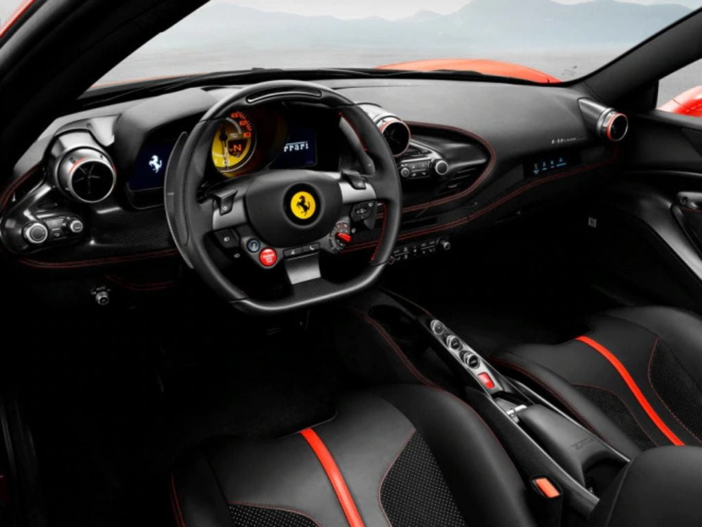 Ferrari F8 Tributo Interiors. 