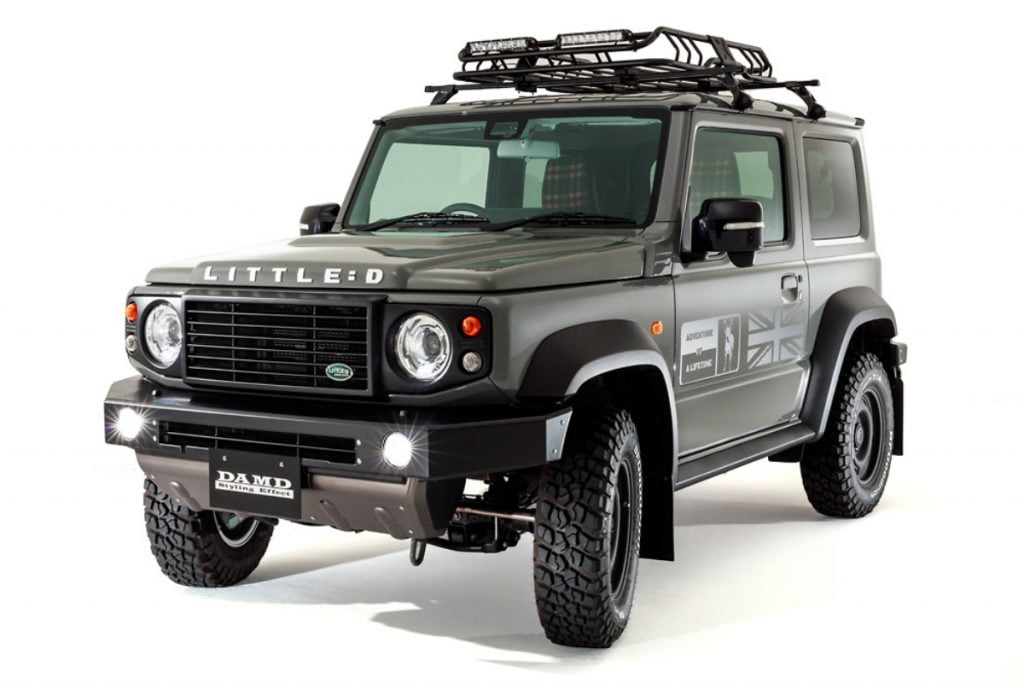 Is this a Jimny or a Defender? Or perhaps a Jimny modified to be a Defender.