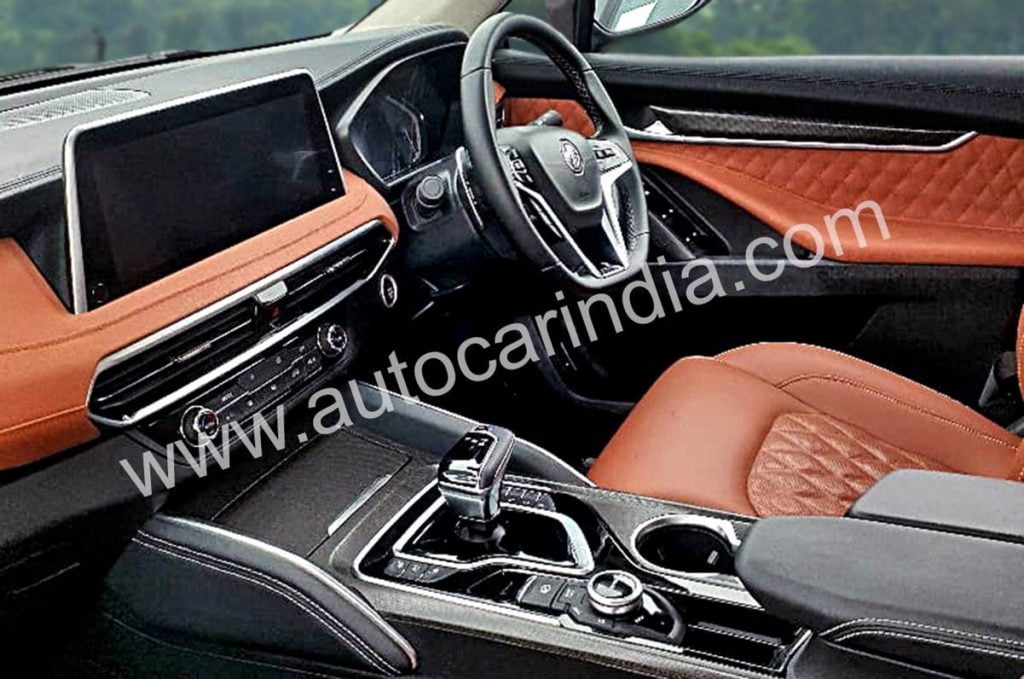 MG Gloster interiors completely revealed in new set of spy shots. 