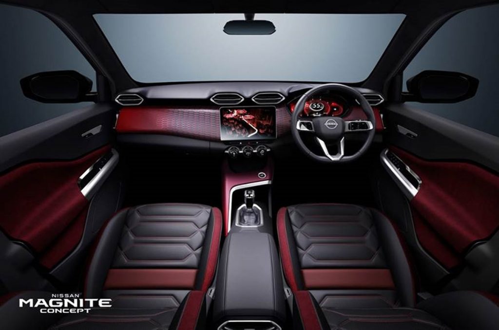 Nissan has previewed the interiors of the Magnite with new concept images. 