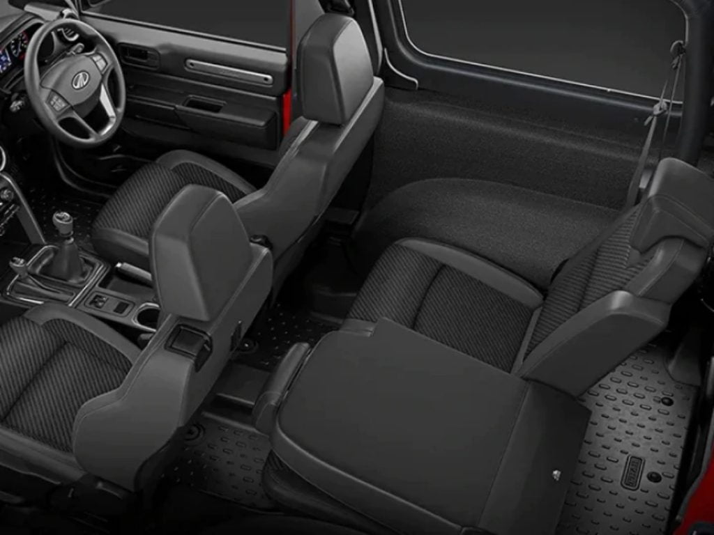 The new Thar also gets front facing seats for the first time. 