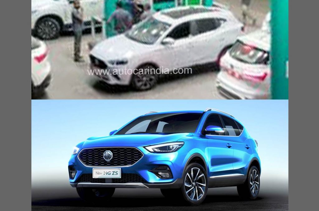 MG ZS petrol has been spied testing in India for the first time. 