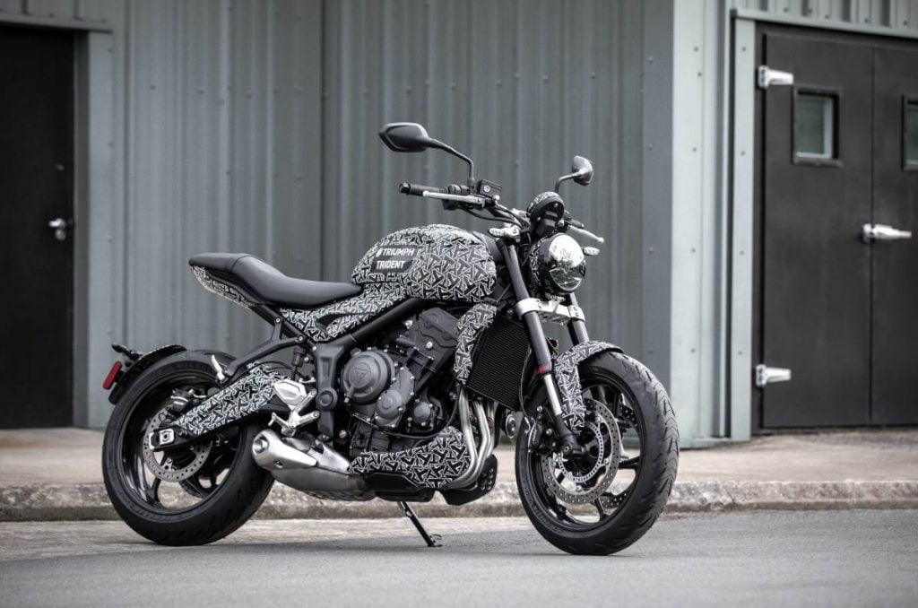 Triumph has just shared some new images of the Trident motorcycle under testing.