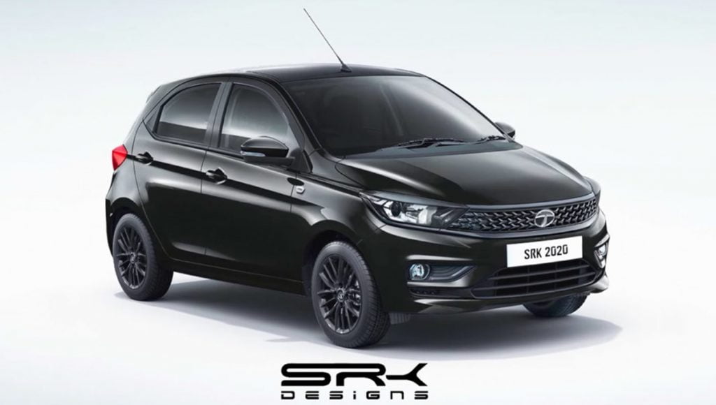 Here's a rendering of the Tata Tiago Dark Edition previewing how it could look like when officially launched.  
