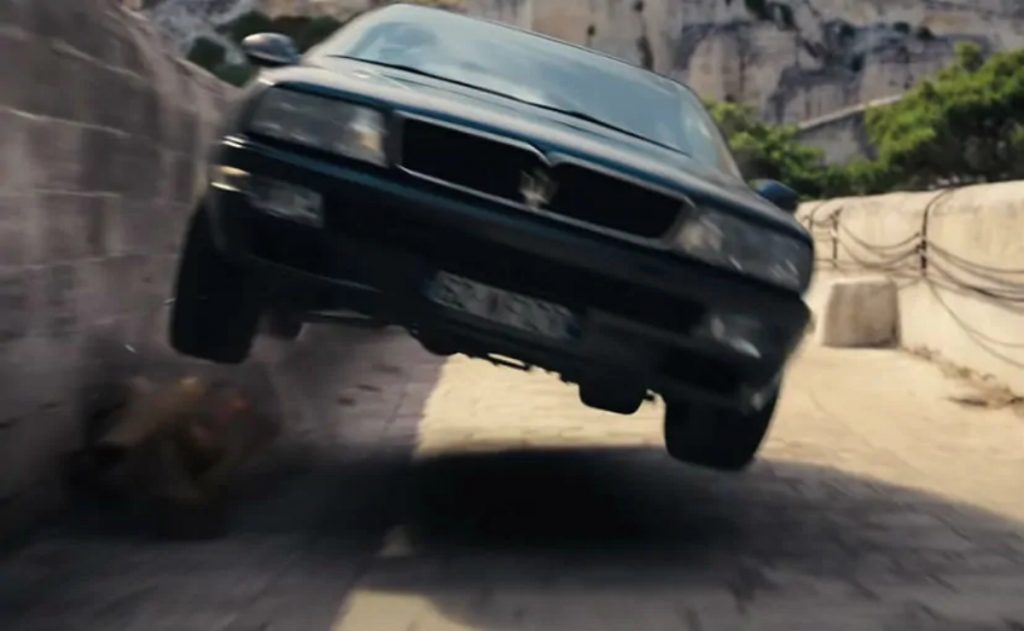 What also was a big surprise was the Maserati Quattroporte IV that appears briefly at the beginning of the trailer. 