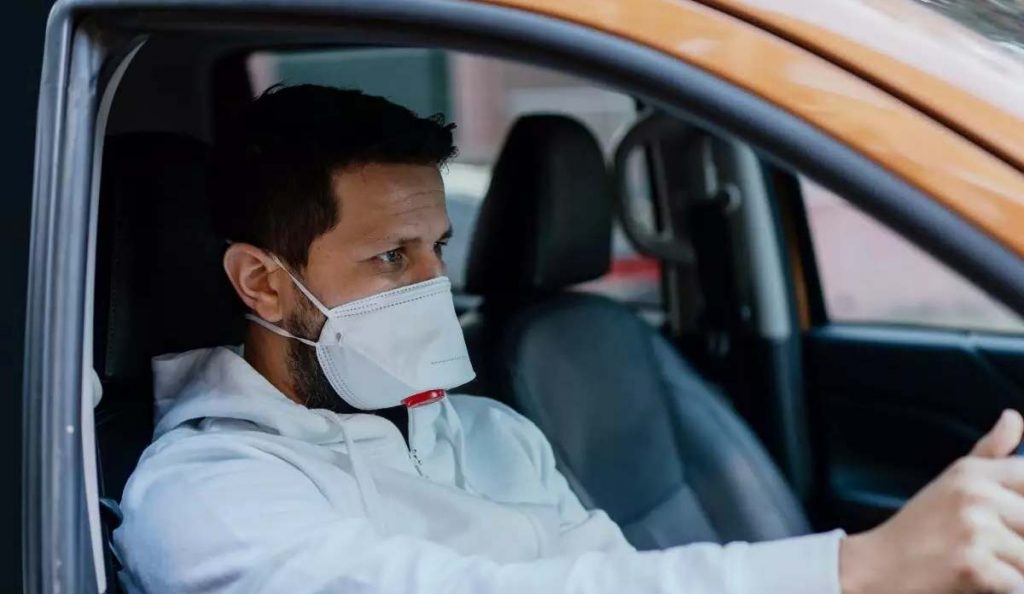 You Don't need to be wearing a mask if you are driving alone in your car. 