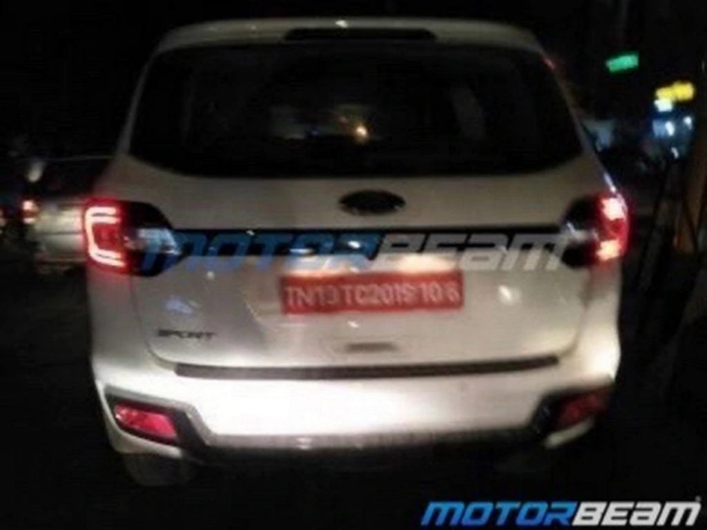 Ford has been spotted testing the Endeavor Sport in India, spy shots of which have now surfaced on the internet.
