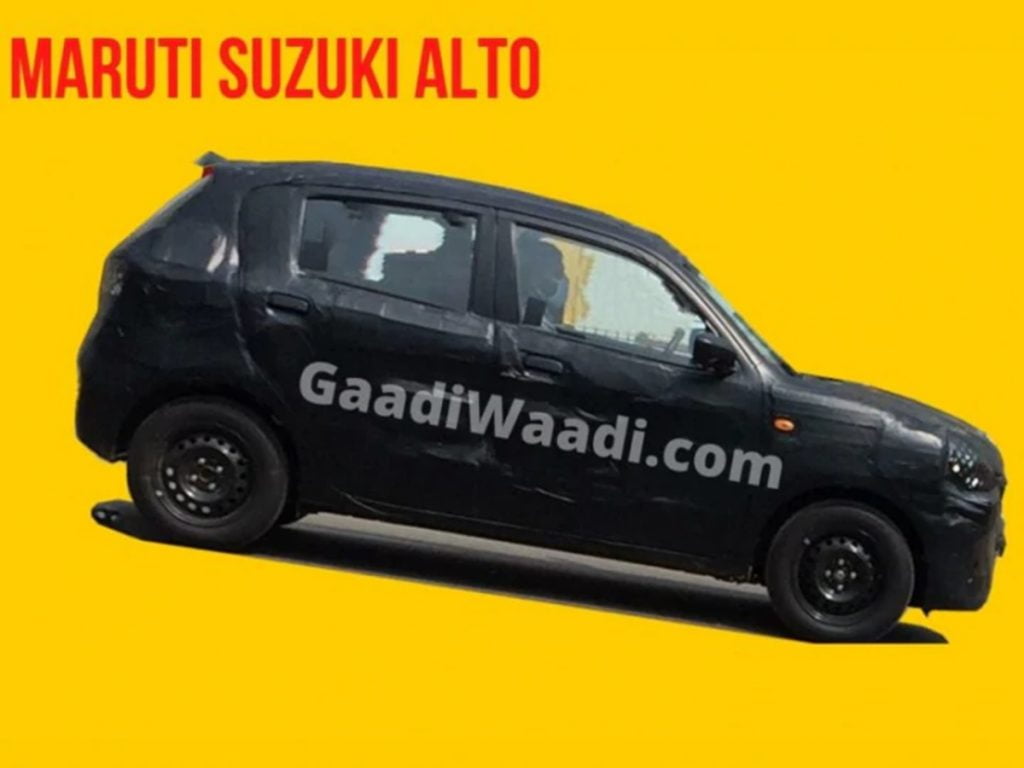 Next-gen Maruti Suzuki Alto has been spied testing for the first time. 