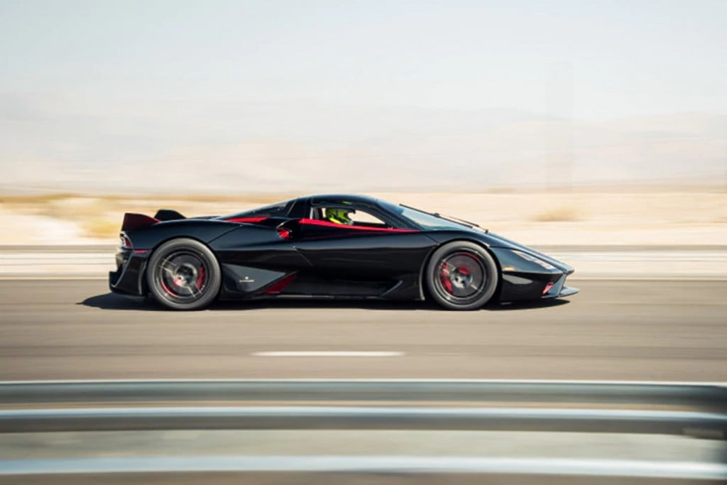 Behind the wheel of the SSC Tuatara was British racing driver Oliver Webb.