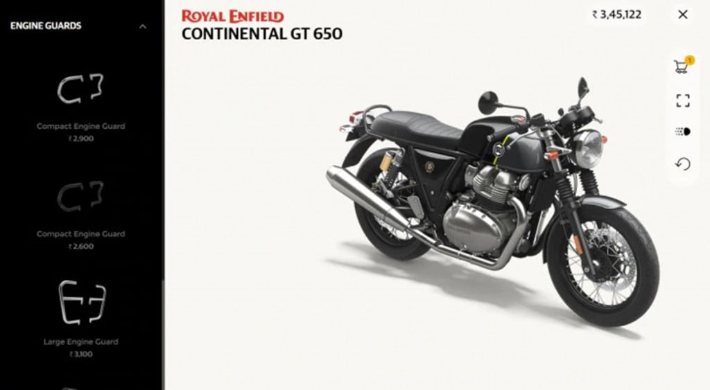 Actuellement, dans sa phase initiale, Royal Enfield n'a déployé l'application que sur l'Interceptor 650 et la Continental GT 650. 