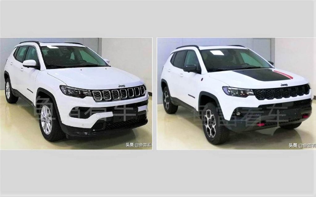 Jeep Compass facelift completely revealed in new spy shots from China.