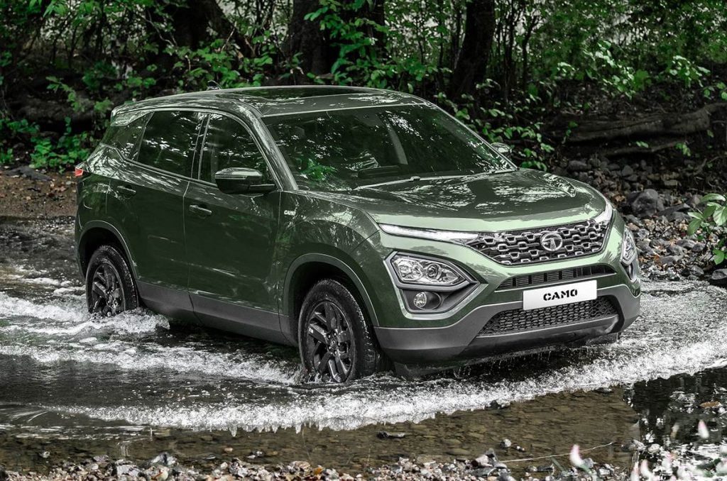 Les prix pour le Tata Harrier Camo Edition commencent à partir de Rs 16,50 et vont jusqu'à Rs 20,30 lakh. 