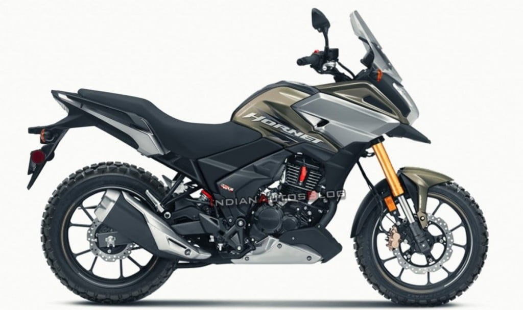 Here we have a digital rendering of what an adventure motorcycle based on the Honda Hornet 2.0 could look like