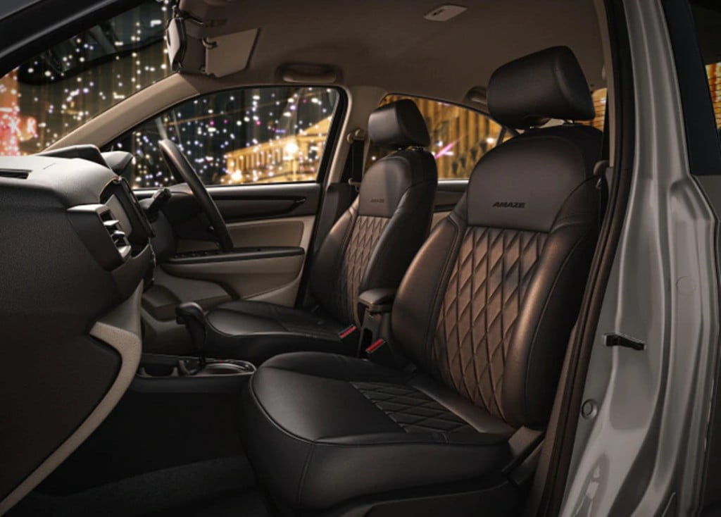 Honda Amaze Exclusive Edition interiors.