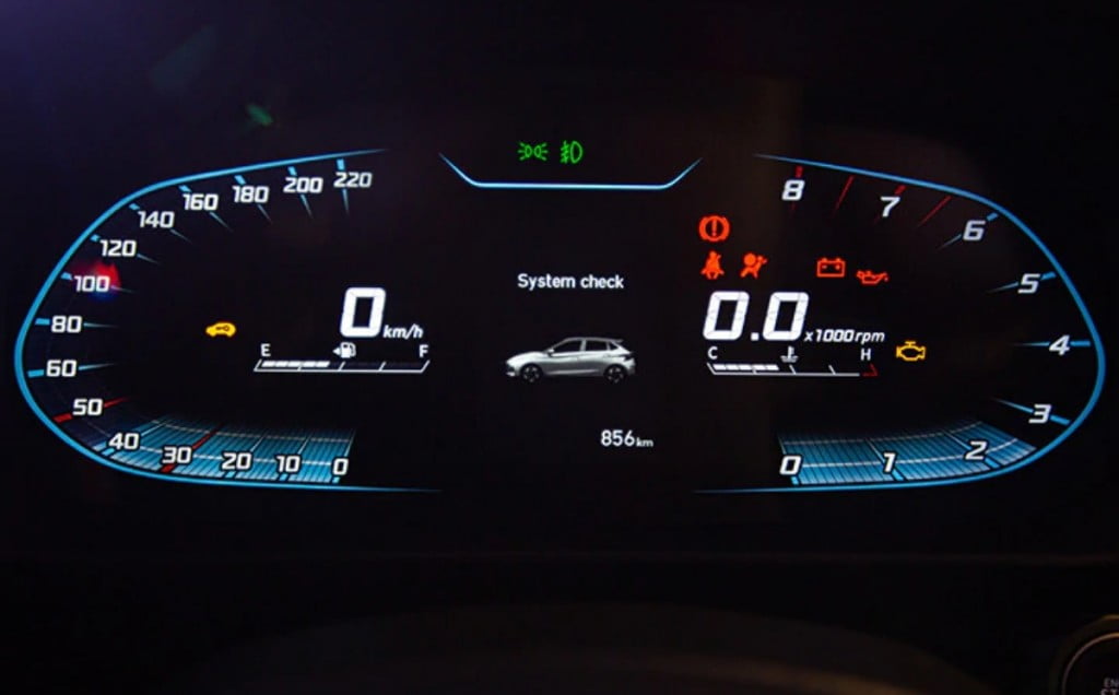 The 10.25-inch digital instrument console is identical to the India-spec Verna.