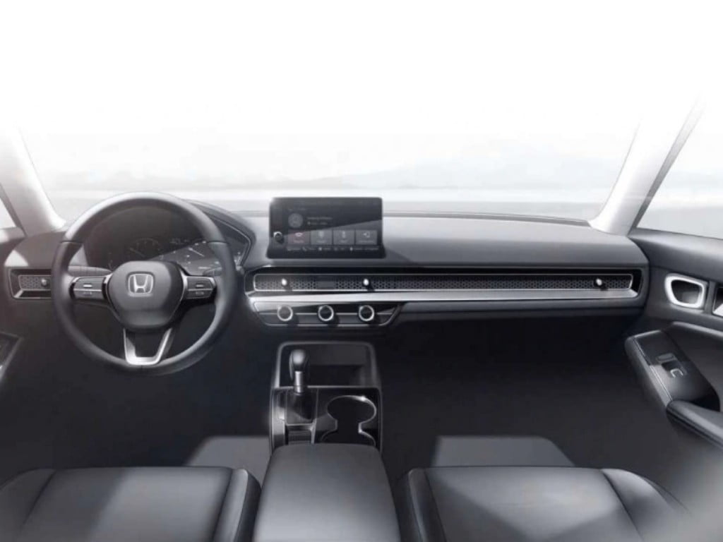 Interior sketches of the new Honda Civic. 