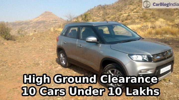 10 Cars under 10 lakhs with high ground clearance!