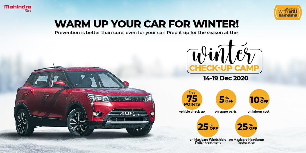 Mahindra mahindra winter camp Car Blog India Mahindra Winter Camp Free Checkup