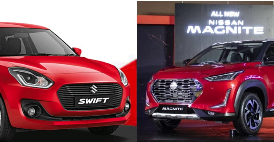 Nissan Magnite Maruti Suzuki Swift Exterior