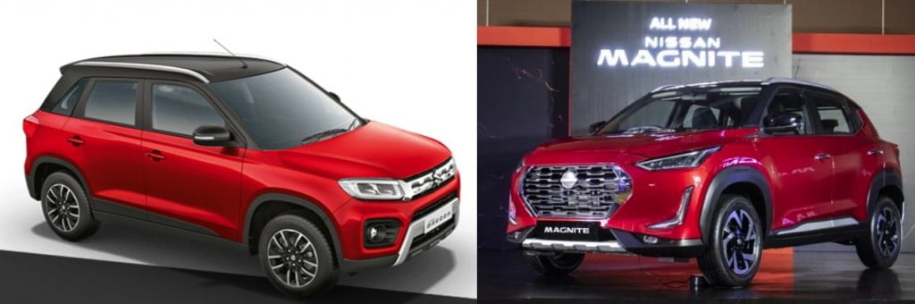 Nissan Magnite Maruti Suzuki Vitara Brezza