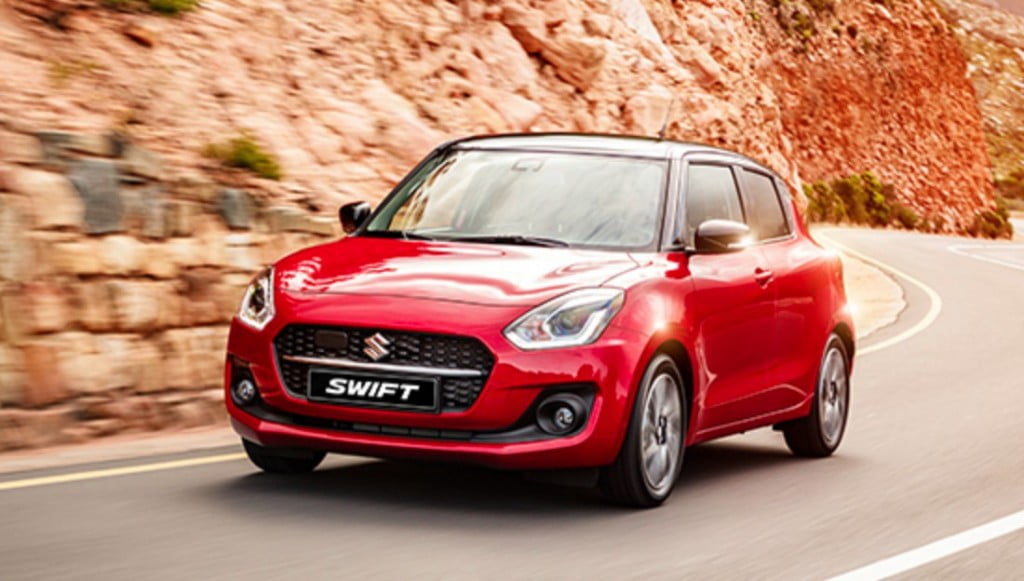 Maruti Swift Front Three Quarters Red