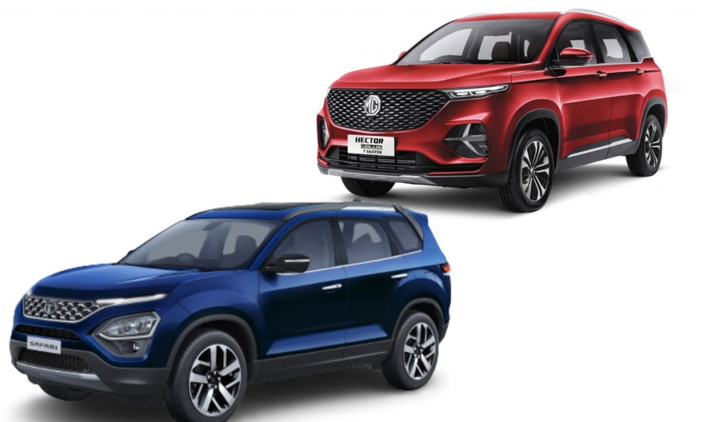 tata safari vs mg hector plus