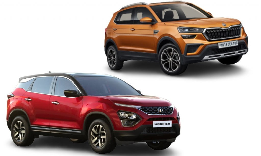 Skoda Kushaq Vs Tata Harrier Car Blog India Skoda Kushaq Vs Tata Harrier