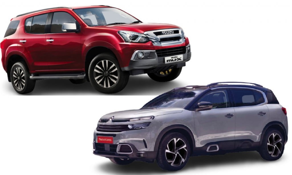 Mu x vs c5 aircross Car Blog India Isuzu Mu x Vs Citroen C5 Aircross