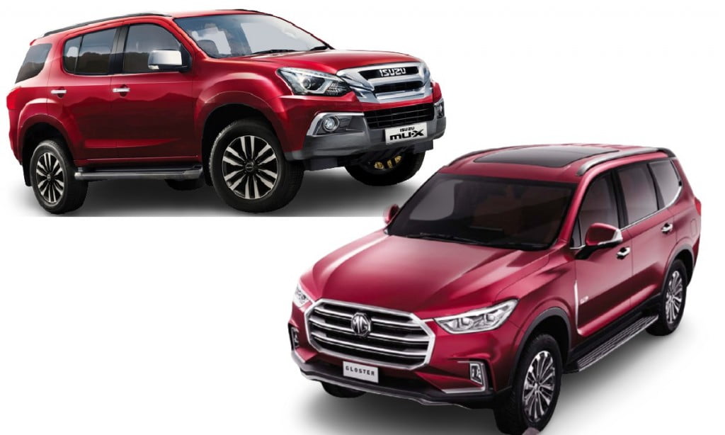 Mu x vs gloster Car Blog India Isuzu Mu x Vs Mg Gloster