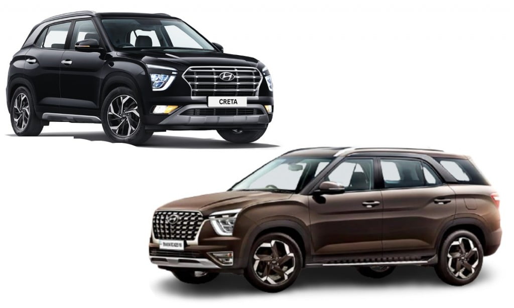 Hyundai Alcazar vs Creta Comparison Review