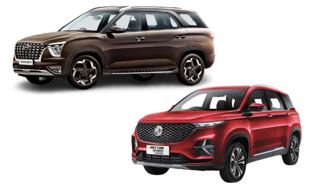 Alcazar vs hector plus Car Blog India Hyundai Alcazar Vs Mg Hector Plus