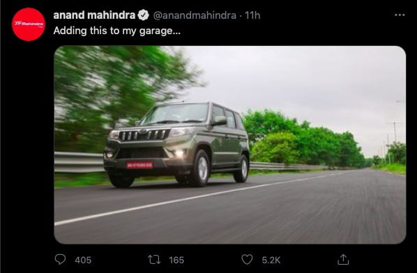 Anand mahindra bolero neo Car Blog India Anand Mahindra Bolero Neo