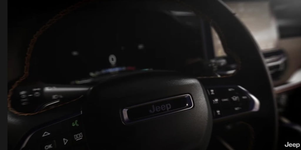 7-Seat Jeep Compass (Meridian) Interiors- Steering and Instrument Cluster Design