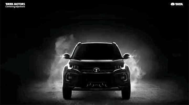 Tata Nexon black edition front image