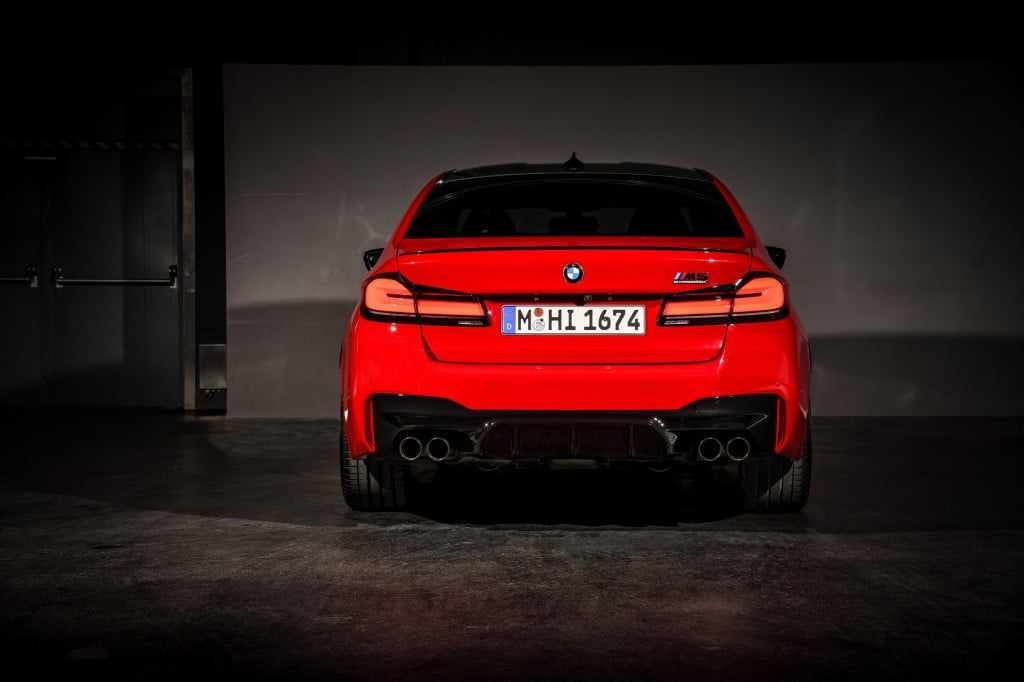 BMW M5 Competition Exteriors Red Rear