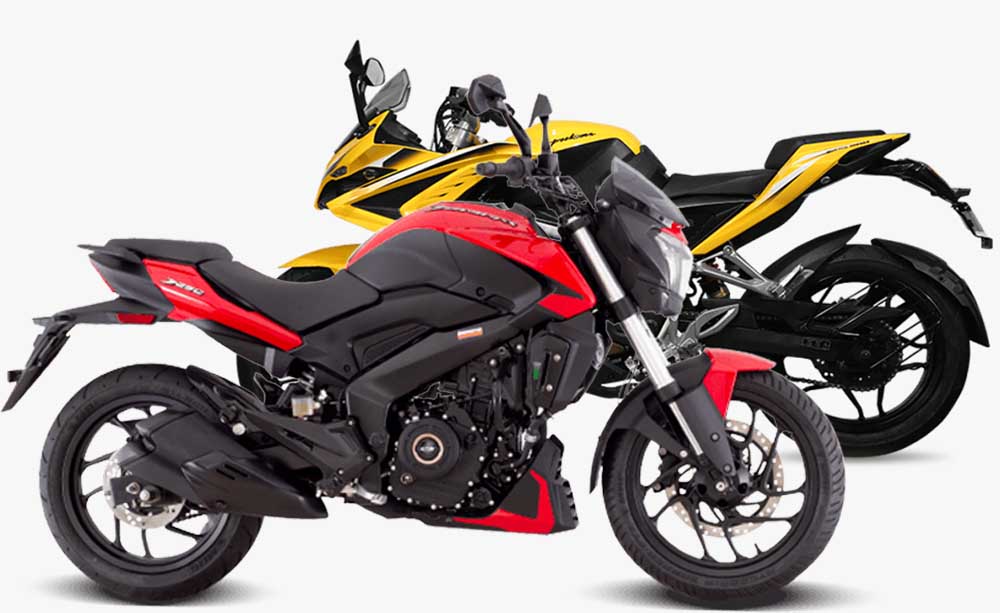 bajaj dominar 250 vs bajaj pulsar rs200 images side profile