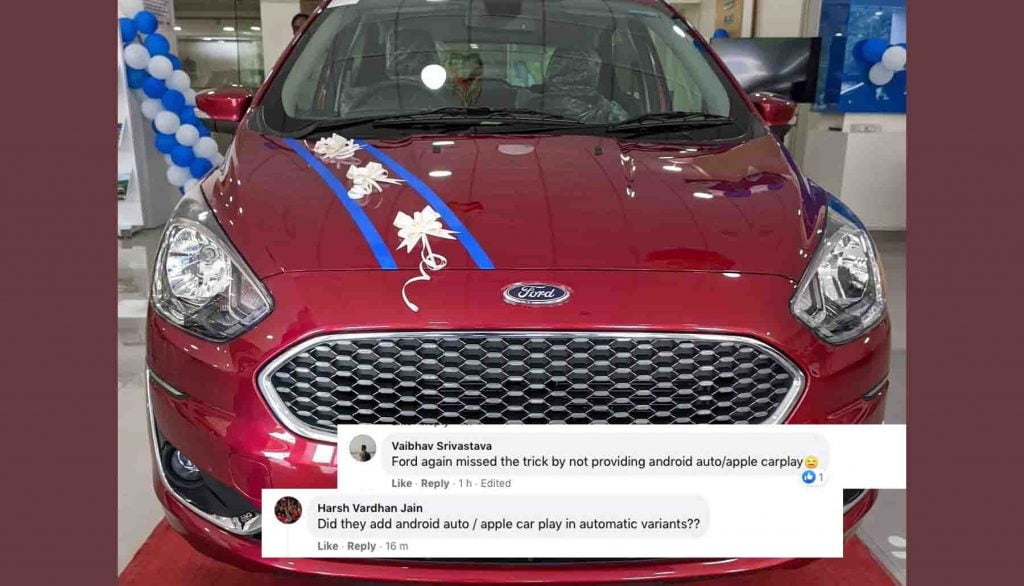 Ford Figo Continues to Lack Android Auto/Apple CarPlay- Upsets Many