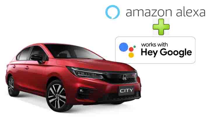 honda city amazon Alexa google assistance