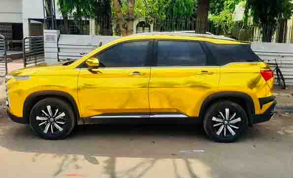 mg hector gold wrap images side profile