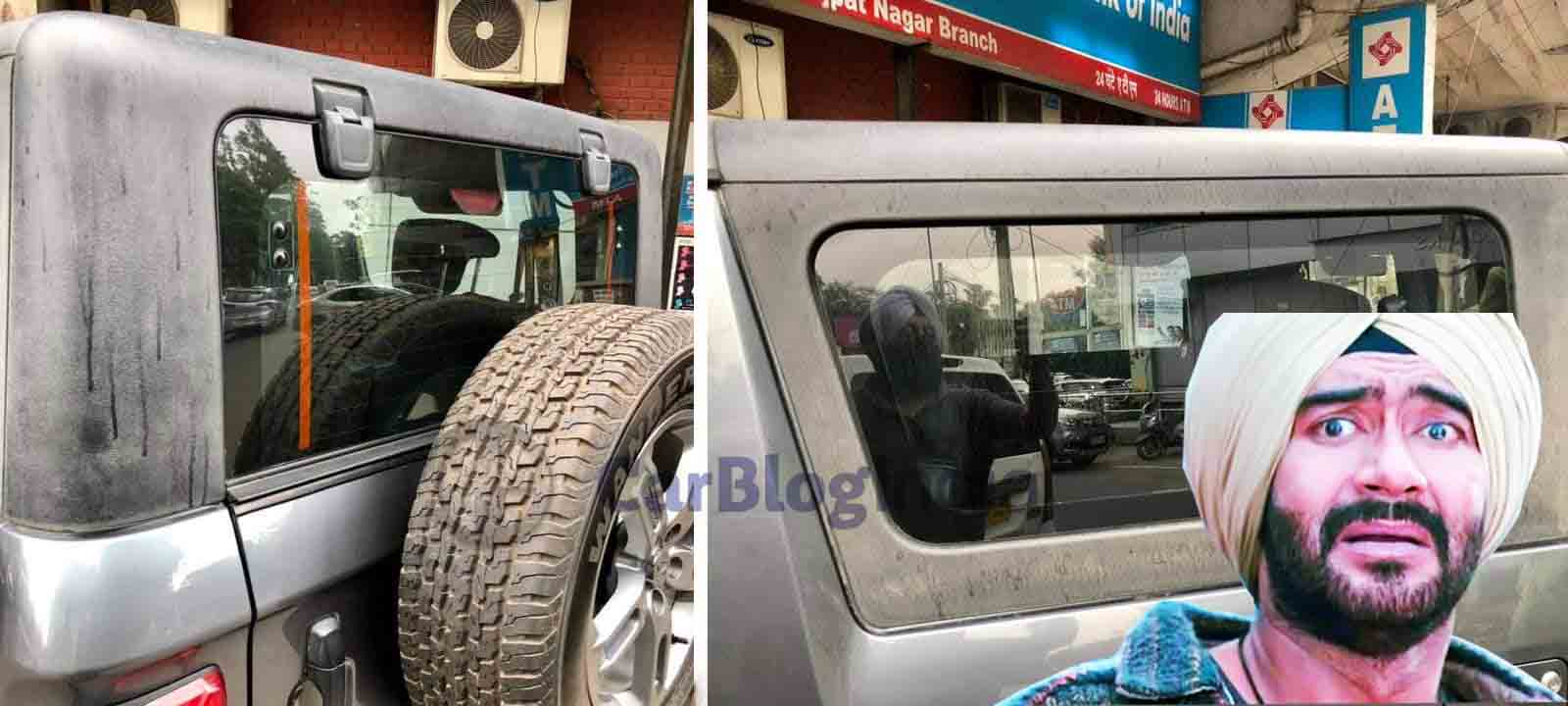 new mahindra thar hard top plastic fading