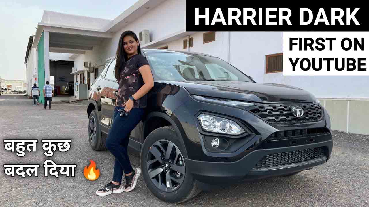 tata harrier dark edition walkaround video