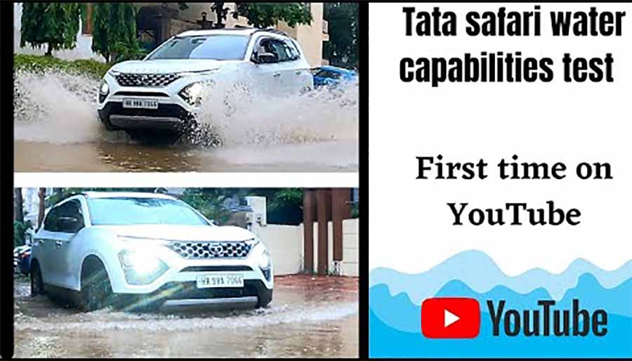 tata safari water wading gurgaon