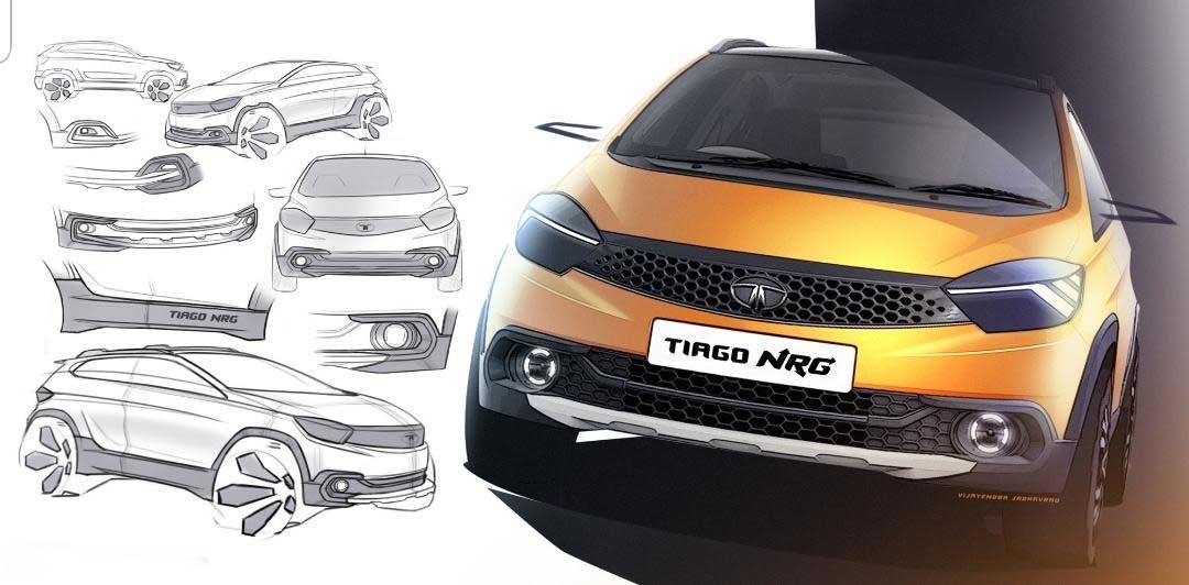 tata tiago nrg design sketch front