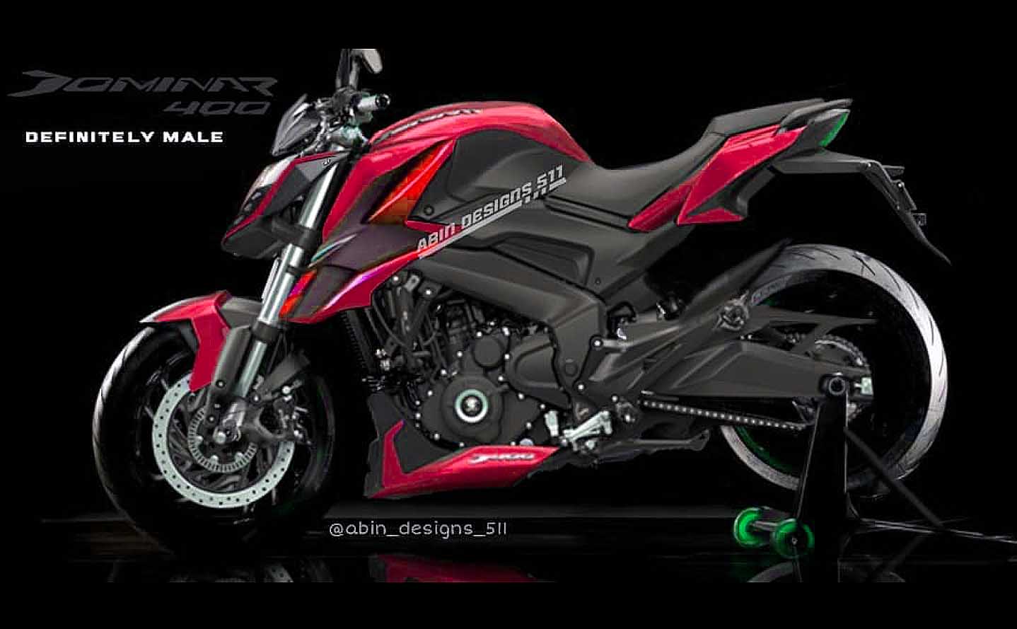 2021 Bajaj Dominar 400 Facelift side profile red