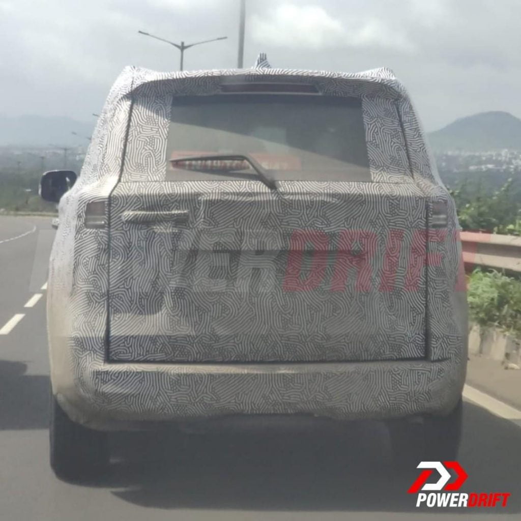 2022 mahindra scorpio rear spy image